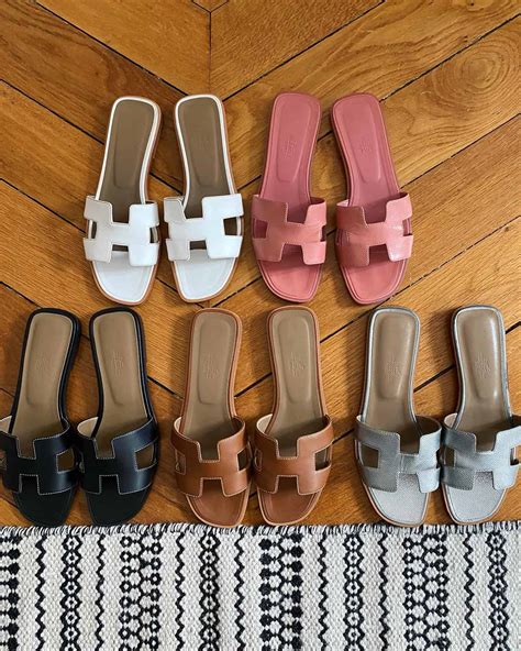 hermes womens slides|hermes oran size chart.